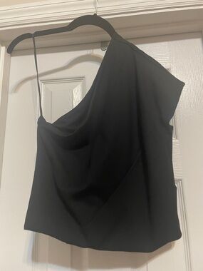 Express One-Shoulder Black Top